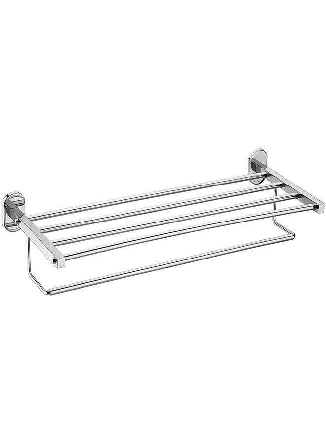 فورتون رف مناشف من الفولاذ المقاوم للصدأ من فورتشن، عيار 304، بطول 24 بوصة، مع قضيب تعليق | رف مناشف يدوي يُثبت على الحائط للمطبخ والحمام | علاقة مناشف | حامل مناشف | ملحقات حمام (عبوة من قطعتين) - Image 2